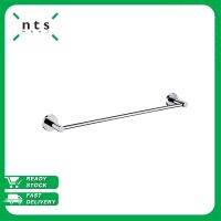 NTS Single Towel Bar ราวและที่แขวนผ้าขนหนู ขนาด 24 นิ้ว ขอบมุมโค้งมน  ราวแขวนสแตนเลส Satin finished Minoan Series รุ่น BH-MIS01