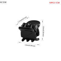 NCSW คลิปหนีบผม10ชิ้น ล็อตสำหรับผู้หญิง1.0 1.5ซม. ขนาดเล็กสีน้ำตาลดำพลาสติกใสที่หนีบผมขนาดเล็กอุปกรณ์แต่งผมสำหรับเด็ก