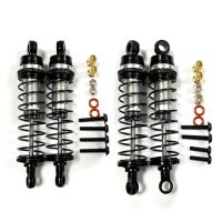 Metal Front and Rear Shock Absorber Damper for Losi 1/18 Mini-T 2.0 1/16 Mini-B RC Truck Car Upgrades PartsBlack