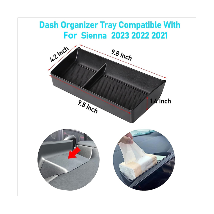 dashboard-organizer-for-2023-2022-2021-toyota-sienna-center-console-storage-tray-insert-interio-accessories-parts