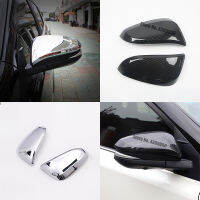 For TOYOTA NOAHVOXY 2014 2015 2016 2017 ABS ChromeCarbon Fiber Rearview Mirror cover Garnish Car Styling Trim Decoration 2pcs