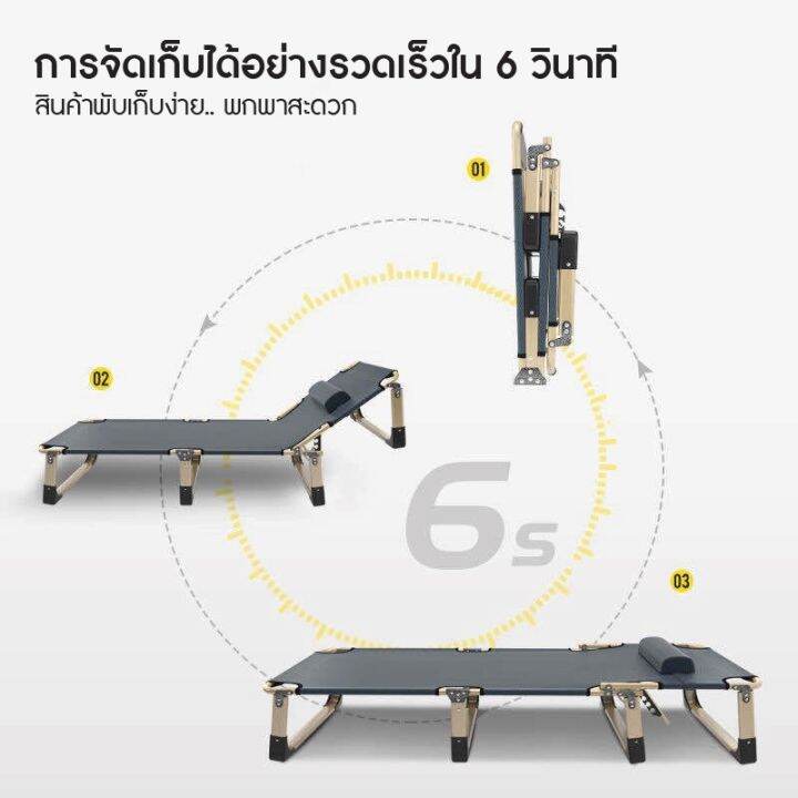 เตียงนอนพับได้-เตียงพับได้-เก้าอี้พักผ่อน-เก้าอี้พับ-เก้าอี้สนาม-เตียงสนาม-ความจุแบริ่ง-300kg-สามารถปรับได้หลายเกียร์-พร้อมเบาะ-จัดส่ง