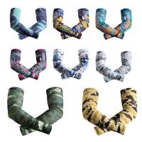 Cooling Sun Sleeves Ice Silk Arm Sleeves for Sports Digital Printing Sports Supplies for Camping Fishing Beach Party Mountaineering Cycling positive