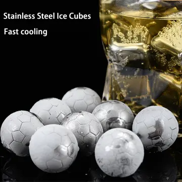 Metal Stainless Steel Ice Balls Chilling Stone Reusable for Whiskey Balls  Scotch Vodka Wine Ice Chiller Rocks - China Ice Cubes and Stainless Steel  Ice Cubes price