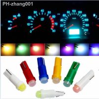 10Pcs Car LED Bulb T5 LED Lights W1.2W W3W Car Cob Auto Side Wedge Dashboard Gauge Instrument Lamp Bulb 4014 LED Lights