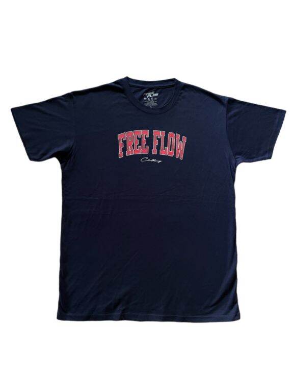 Free Flow Clothing Tops Varsity Navy Blue Lazada PH