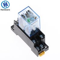 1Pc LY2NJ HH62P Electronic Mini Electromagnetic Relay 10A 8PIN Coil DPDT DC12V24V AC110V 220V With PTF08A Base