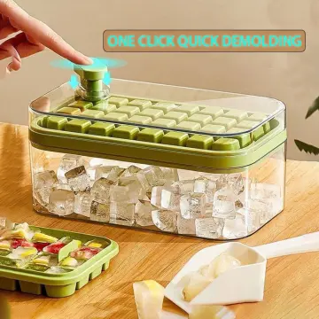 Buy Lattice Silicone Ice Cube Tray with Lid Online SG