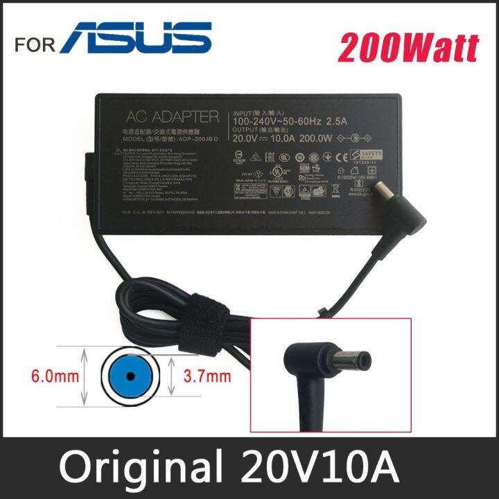 20V 10A 200W AC Adapter Charger ADP-200JB D For ASUS ROG Zephyrus G15 ...