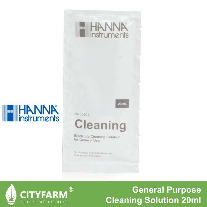 Hanna Instruments General Purpose Cleaning Solution 20 mL Sachet HI700601P Lazada