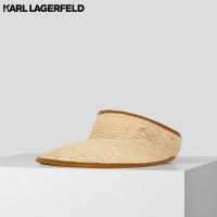 KARL LAGERFELD - K/AUTOGRAPH RAFFIA VISOR 231W3405 หมวก