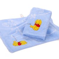 ☋☊♦ Disney Winnie The Pooh Cotton 100 Handkerchief Hand Towel Square Scarf Cartoon Soft Water-Absorbing Boy Kids 34x34CM