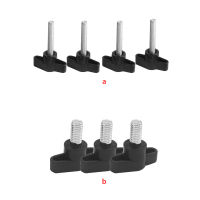 4/3ชิ้นชุดตัวแยกเกลียวชุดสลักเกลียวยึดสลักเกลียวสกรูที่หมุนลูกบิดรูปตัว T ด้ามจับพลาสติกอุปกรณ์ฮาร์ดแวร์