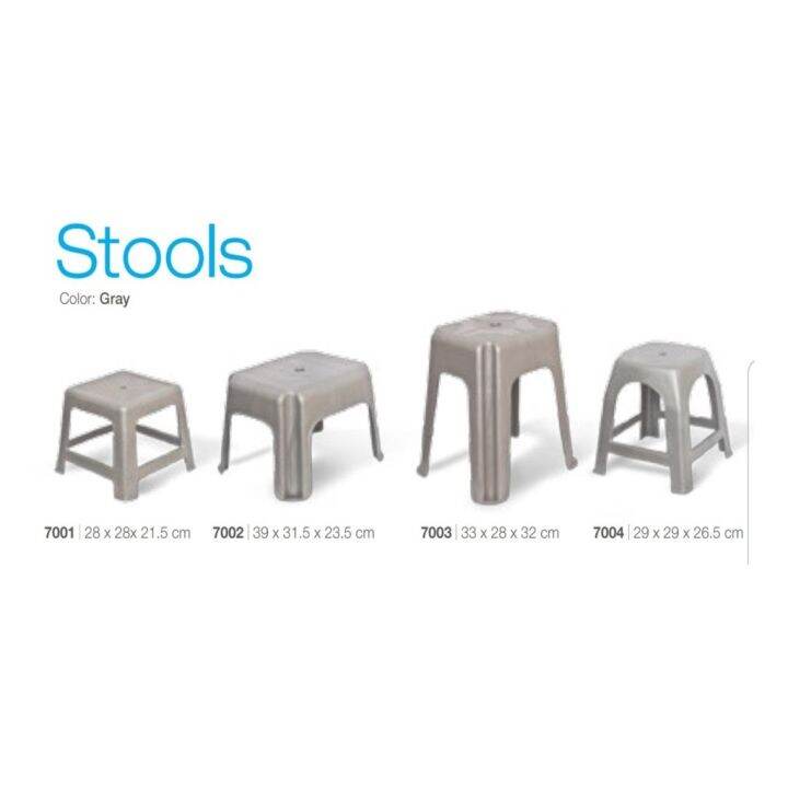 OROCAN PLASTIC STOOL / CHAIR (BLACK) Lazada PH