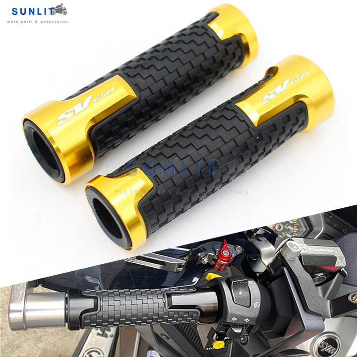 อุปกรณ์เสริมรถจักรยานยนต์สำหรับ-suzuki-sv-650-sv650-2016-2017-2018-2019-2020-2021-2022-sv650x-7-8-22มม-มือจับอุปกรณ์เสริมจับแฮนด์โลโก้