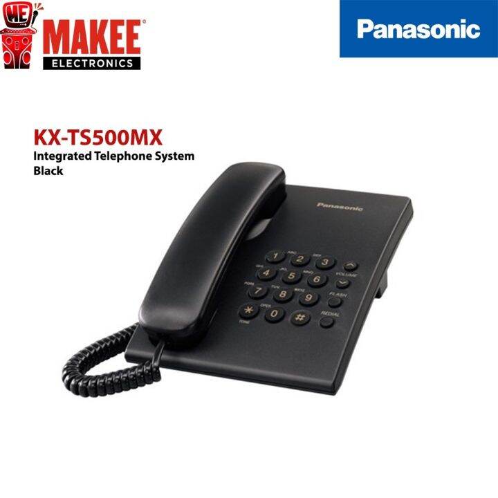 Panasonic Corded Wired Telephone KXTS500MX Black Lazada PH