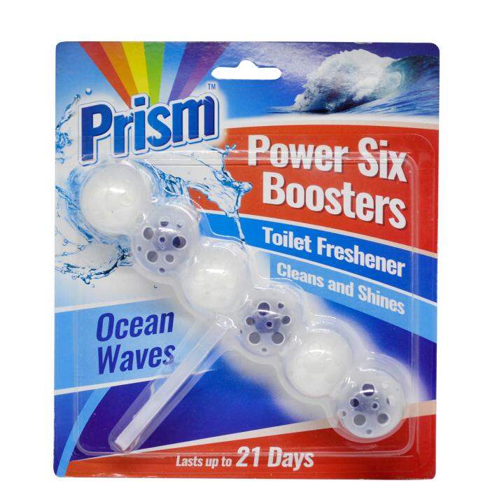 Prism Power Six Booster Toilet Bowl Cleaner Air Freshener (Fragrances
