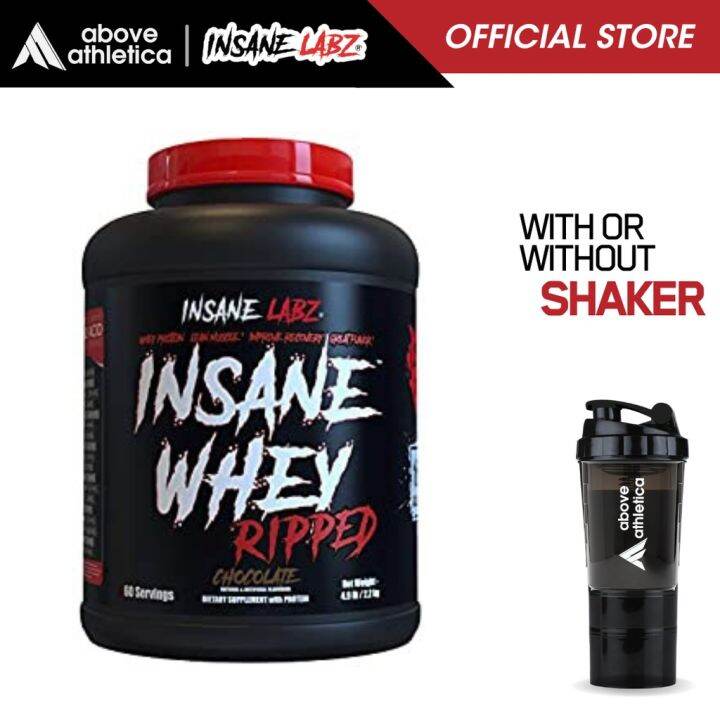 Insane Labz Insane Whey Ripped Protein Powder 4 5lbs Lean Muscle