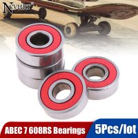 5Pcs Professional ABEC 7 608RS Skate Scooter Skateboard Wheels Spare Bearings Ball Roller Highest Precision Shafts 22x8x7mm