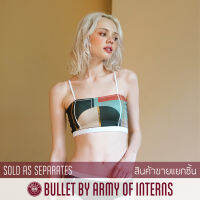 BULLET BY ARMY OF INTERNS เสื้อว่ายน้ำ ขายแยกชิ้น เสื้อเกาะอก รุ่น Primary bandeau / ลายปริ้นท์อาร์ตเดคโค