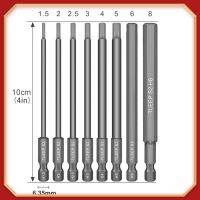 ซ็อกเก็ตไขควงประเเจจของ Hex Allen Set Mata Bor 8x ก้าน1/4เมตริก100มม
