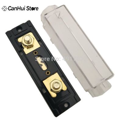 1Set ANL H ANL B Transparent Car Fuse Box ANL Fuse Holder Distribution in line 0 4 8 GA Positive With ANL Fuse Fusible 100A 200A