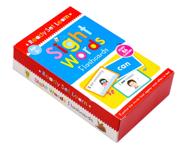 Flash cards English original supporting word cards sight words