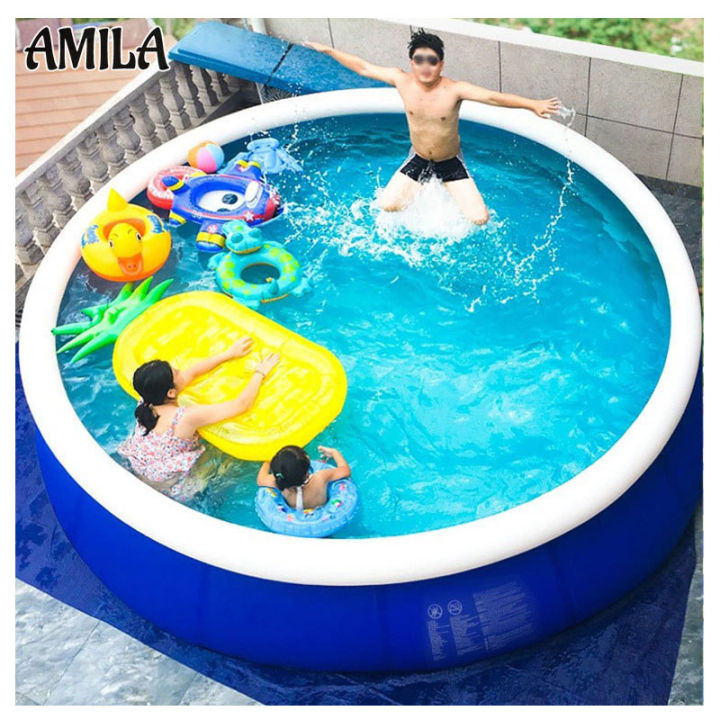 amila-สระว่ายน้ำตาข่ายเป่าลมสระว่ายน้ำรอบสระว่ายน้ำสระอาบน้ำผู้ใหญ่สระว่ายน้ำสำหรับเด็กสระว่ายน้ำในบ้านขนาดใหญ่