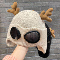 Woolen hat New style warm pilot hat Womens pullover ear protection cold hat