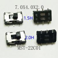 10PCS Mini Slide Switch 7.0x4.0x2.0mm On-On 6Pin Micro Toggle Switch 2P2T H 1.5mm/2mm SMD MST-22C01