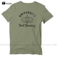 New Army Airborne University Of Fort Benning Unisex Short Sleeve T-Shirt Vintage Shirt Cotton Unisex Tee Shirt Fashion Funny