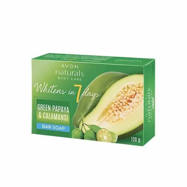 Avon Naturals Body Care Green Papaya And Calamansi Bar Soap Brightens In