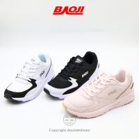 BAOJI รองเท้าวิ่ง รองเท้าออกกำลังกาย ผู้หญิง รุ่น BJW664 ไซส์ 37-41 (ดำ/ ขาว /ชมพู)
