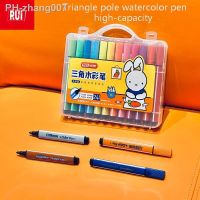 12-24 Sketching Markers Triangle Pole Colorful Pen Odorless Kids Painting Pens Comic Watercolor Pen high-capacity Art supplies