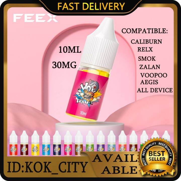 VAPE 【30MG】 feex 10ML RELX Juice saltnic nevoks uwell caliburn oxva