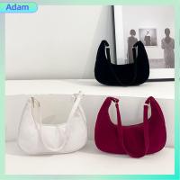 ADAM ผ้าลูกฟูกย้อนยุค ถุงขนมจีบสลิงโฮโบ จุได้มาก สีทึบทึบ กระเป๋า Crossbody แฟชั่นสำหรับผู้หญิง ลำลองแบบสบายๆ กระเป๋าสะพายไหล่แบบสั้น ผู้หญิงผู้หญิงผู้หญิง