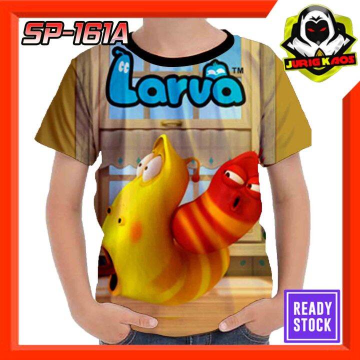 Kaos Larva Karakter Kartun Viral Baju Anak Murah Lazada Indonesia