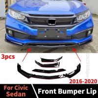 สปอยเลอร์ตัวแยกสำหรับ Honda Civic,อุปกรณ์เสริมคางกันชนหน้าสำหรับรถยนต์ Honda Civic 10TH Gen Sedan 2016 2017 2018 2019 2020