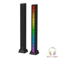 RGB เปิดใช้งานเพลงจังหวะโคมไฟบาร์ควบคุมเสียง LED รอบ USB ไฟ