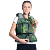 Adult Life Jacket Professional Fishing Camouflage Swimming Rafting Surfing for Flood Control Clothes Vest Thick Safety Vest  Life Jackets