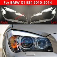 รถยนต์สำหรับ BMW X1 E84 2010-2014ฝาครอบไฟหน้ากระจกไฟหน้ารถโป๊ะไฟแบบโปร่งใสเลนส์กรอบโคมไฟ