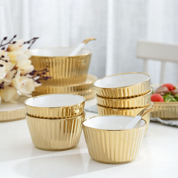 gold-ceramic-dinner-set-porcelain-plate-dish-soup-rice-bowl-dinnerware-serving-dish-dessert-home-decor-dinner-plates-tableware