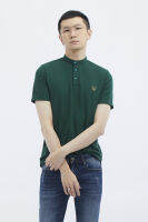 ESP เสื้อโปโลคอจีนเฟรนช์ชี่ ผู้ชาย สีเขียว | Stand Collar Frenchie Polo Shirt | 3785