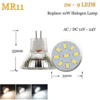 【✲High Quality✲】 lan84 ไฟฮาโลเจน Mr11หลอดไฟสปอตไลท์ Led Gu4.0 Ac/dc 12V 24V 30V 2W 3W 4wcool โคมไฟสีขาวนวลไฟฮาโลเจน5733 Smd 9 12 15