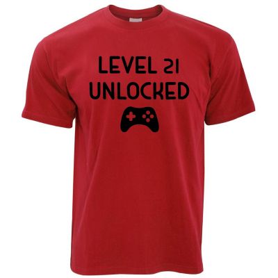 Gamers 21St Birthday T Level 21 Unlocked 2000 Twenty First Gift Idea Tee