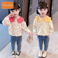 Tumama KIds เสื้อกันหนาวกำมะหยี่หนาสำหรับเด็กผู้หญิงสไตล์เกาหลีแบบใหม่ลำลองผ้าฝ้ายแท้เสื้อยอดนิยมเด็กผู้หญิง