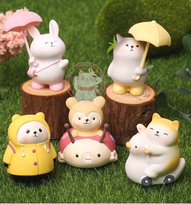 โมเดลฟิกเกอร์ Rainy Day cute Bakery ของเล่นน่ารักเพื่อการสะสม 🚚สินค้าพร้อมส่ง