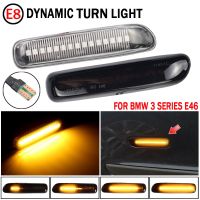 Pair Dynamic Led Side Marker Flowing Turn Signal Light Indicator Blinker For BMW E46 Coupe Compact Cabriolet Touring Saloon