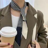 KF202 Korean new band fashion print women silkriband handle bags scarf