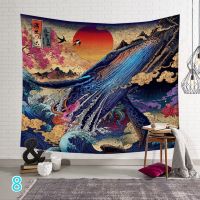 PH Ready Stock 150*150cm Japanese Style Wall Hanging Tapestry Home Decor Bedroom Landscape Painting